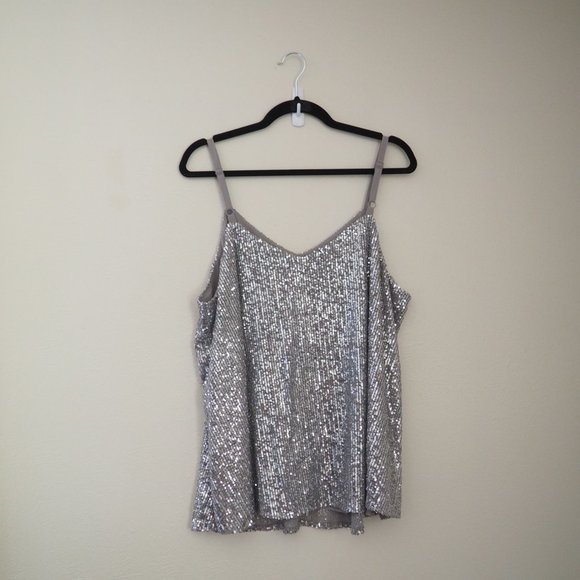Torrid Silver Sequin Tank Top - Picture 8 of 8
